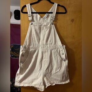 Rhythm. Cream Overall Shorts